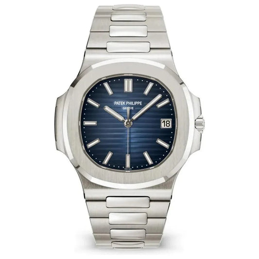 Patek Philippe montre gris tableau bleu